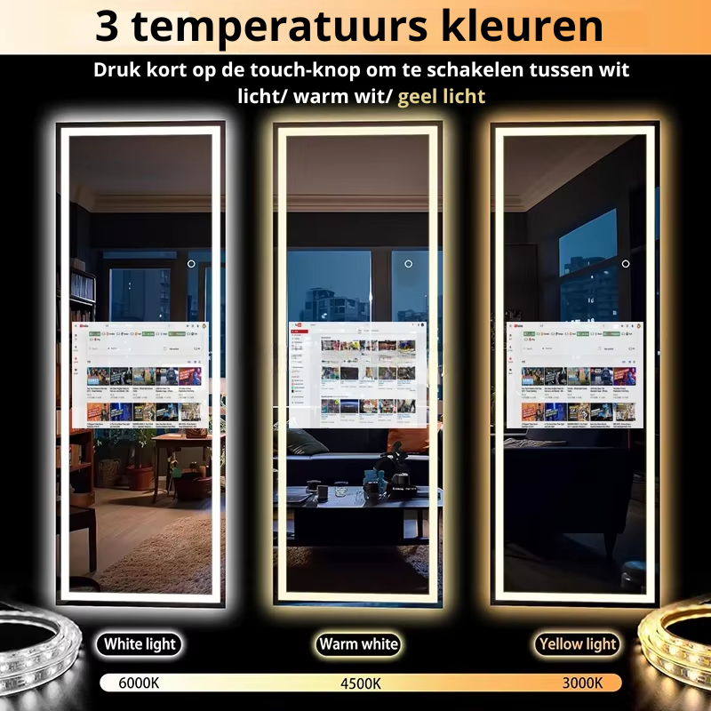 Slimme Spiegel met LED & Android
