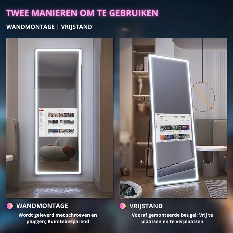 Slimme Spiegel met LED & Android